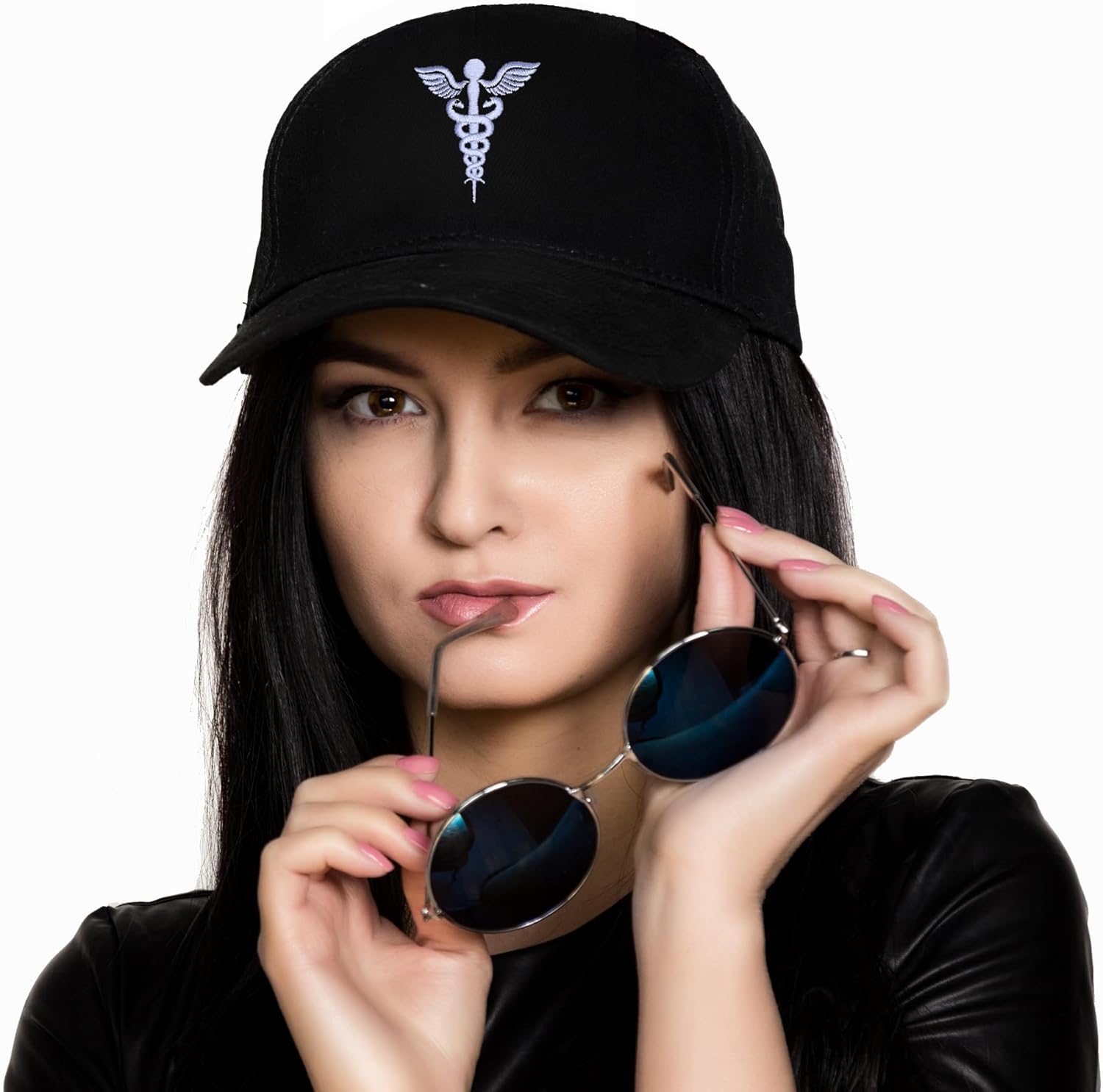 Embroidered Baseball Cap for Women Men Adjustable Baseball Hat Black Baseball Cap Trucker Hat - Image 5