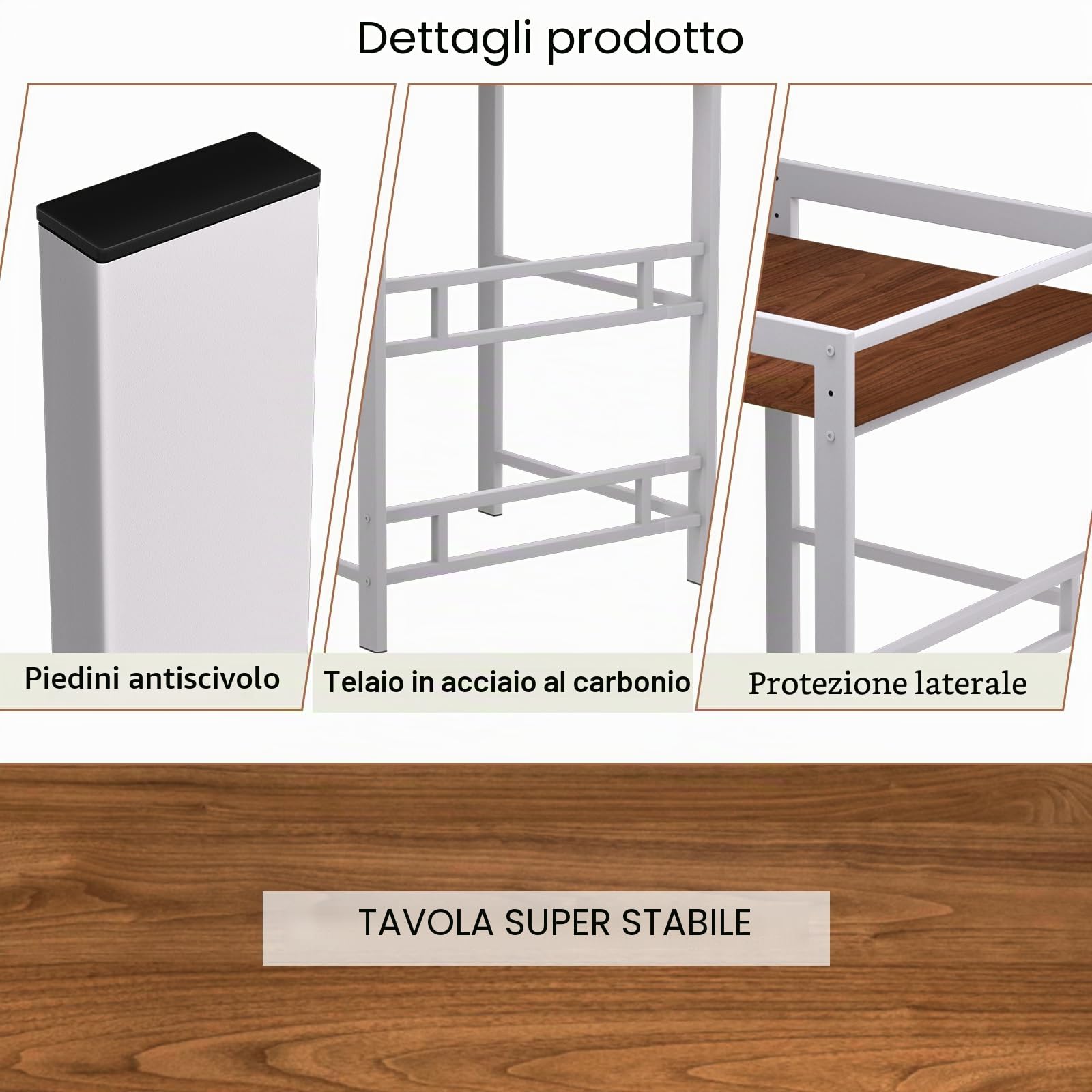 Scaffale per Lavatrice e Asciugatrice, Mobile Lavatrice Altezza regolabile in 3 Posizioni, Fino a 350 kg, Mobile per Lavatrice e Asciugatrice, 69 x 65 x 102 cm (Bianco)