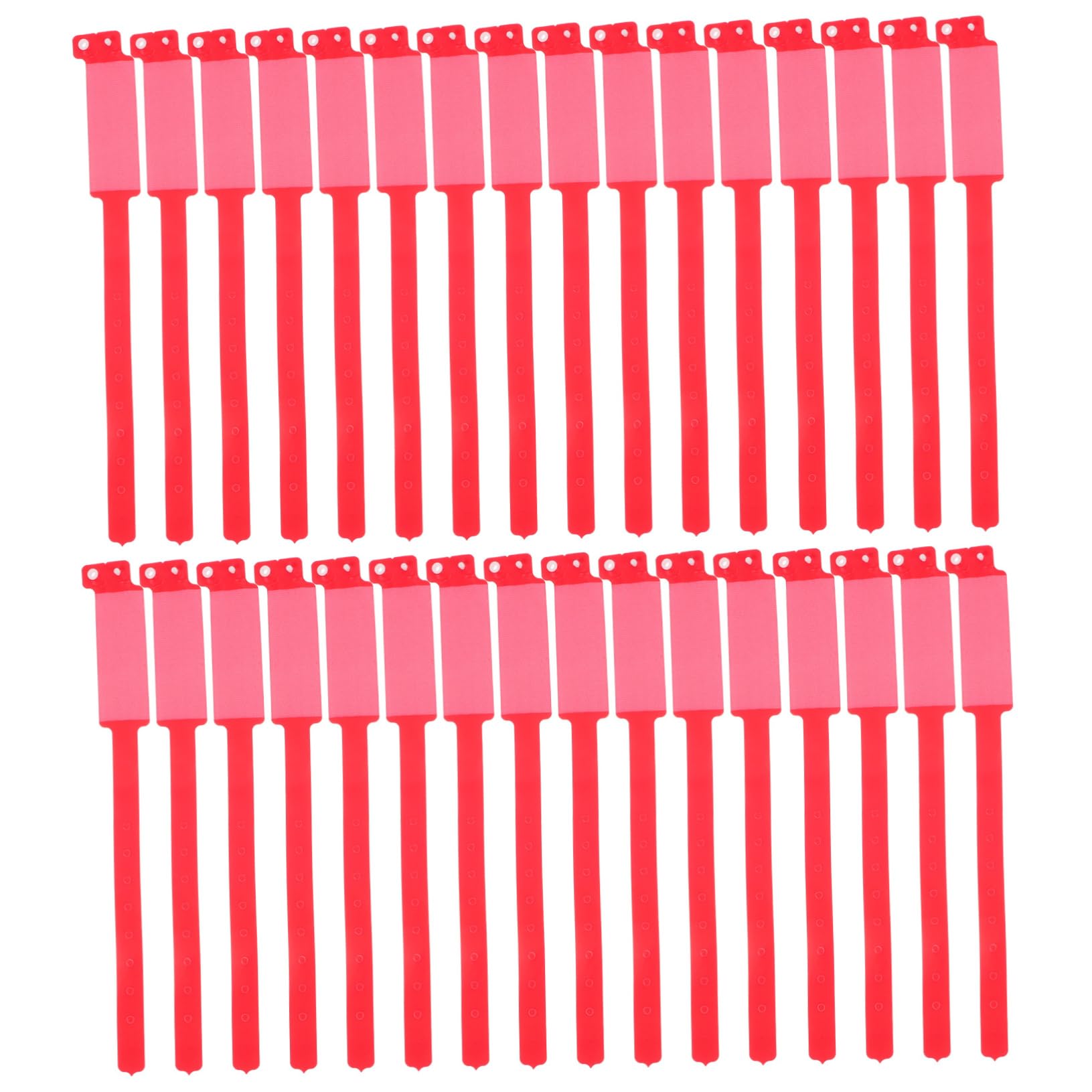 FOMIYES 100pcs Disposable Snap Wristbands Hospital Patient Id Soft PVC Construction Comfortable