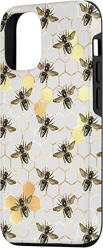 Miniatura 2 de iPhone 1212 Pro Bumble Bee - Honey Bees Amarillo Honeycomb Apicultor patrón caso