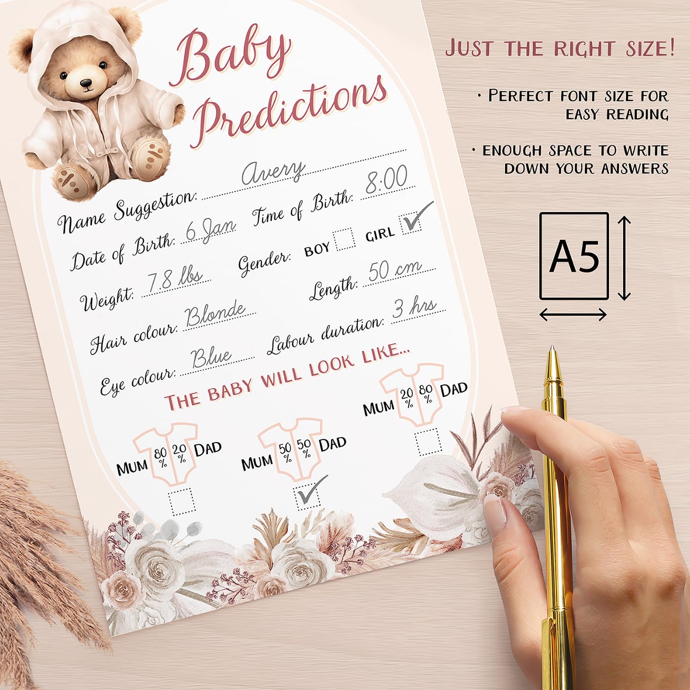 Baby Shower Games (7 Fun Games for 12 Guests), Baby Predictions, Guess The Celebrity, Labour or Rollercoaster - Image 2