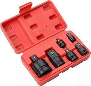 AASONS Pneumatic Air Impact Adapter And Reducer Socket Set Female To Male or Male to Female Convertor 1/4", 3/8", 1/2" & ... Price In India