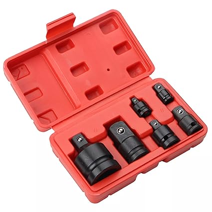 AASONS Pneumatic Air Impact Adapter And Reducer Socket Set Female To Male or Male to Female Convertor 1/4