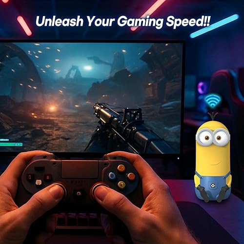 Miniatura 3 de Davolink Minions Series WiFi 6  6E Router para juegos Extensor WiFi Dual y Tri-Band Gigabit Sistema de malla de Internet inalámbrico Gigabit