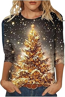 Keepink Christmas Jumpers for Women UK Plus Size 8-24 Glitte