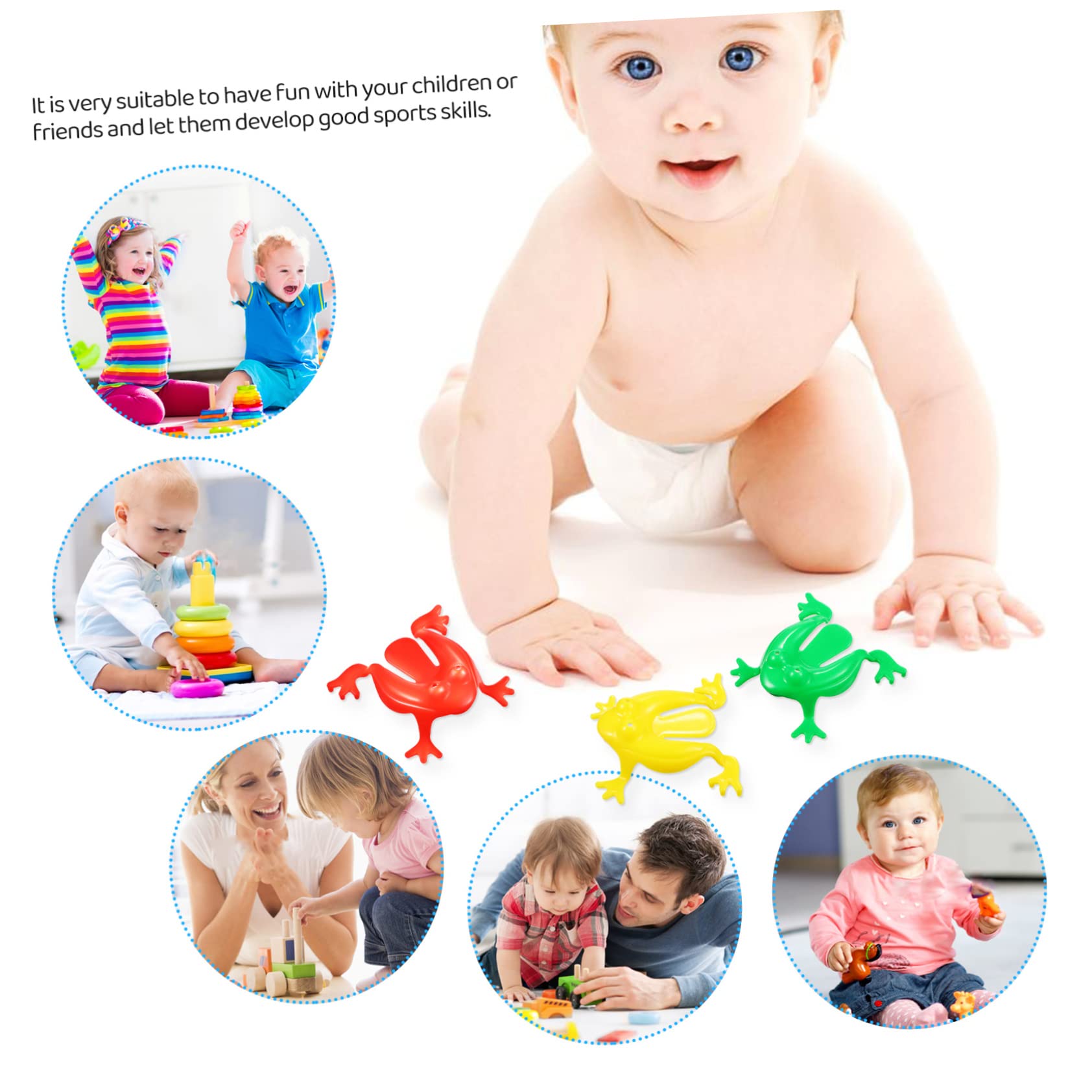 12 Jouets Grenouille Sauteuses - Appuyez Sur La Queue Pour Faire Sauter - Jeu Pour Enfants, Fêtes, Anniversaires - 7