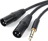 Vista 11 de SiYear USB C a doble XLR macho cable de audio, adaptador tipo C a 2 XLR macho cable de amplificador de potencia estéreo para conectar smartphones