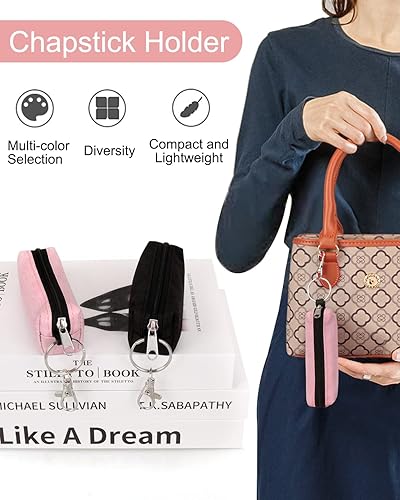 Miniatura 3 de Meiiy Chapstick Holder - Bolsa para bálsamo labial, bolsa para lápiz labial, soporte para brillo de labios con gancho, relleno de calcetines, regalo