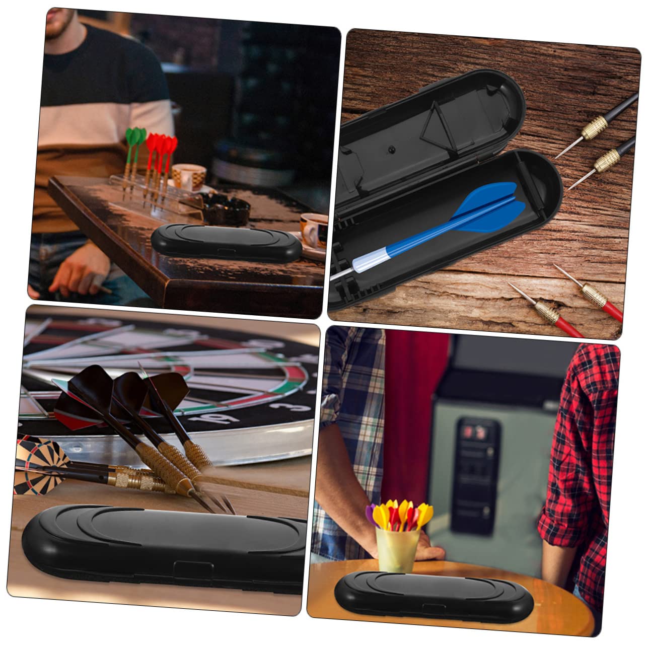 KOMBIUDA 3pcs Holder Carrying Case Compact Hard and Easy-cleaning Storage Solution for