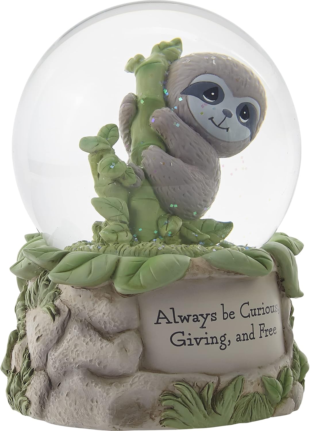 Precious Moments 213103 Always Be Curious, Giving, and Free Resin/Glass Musical Snow Globe - Image 3