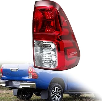munirater Tail Light Assembly Right Side Replacement for Hilux Pickup Truck 2015-2020 RH Tail Lamp