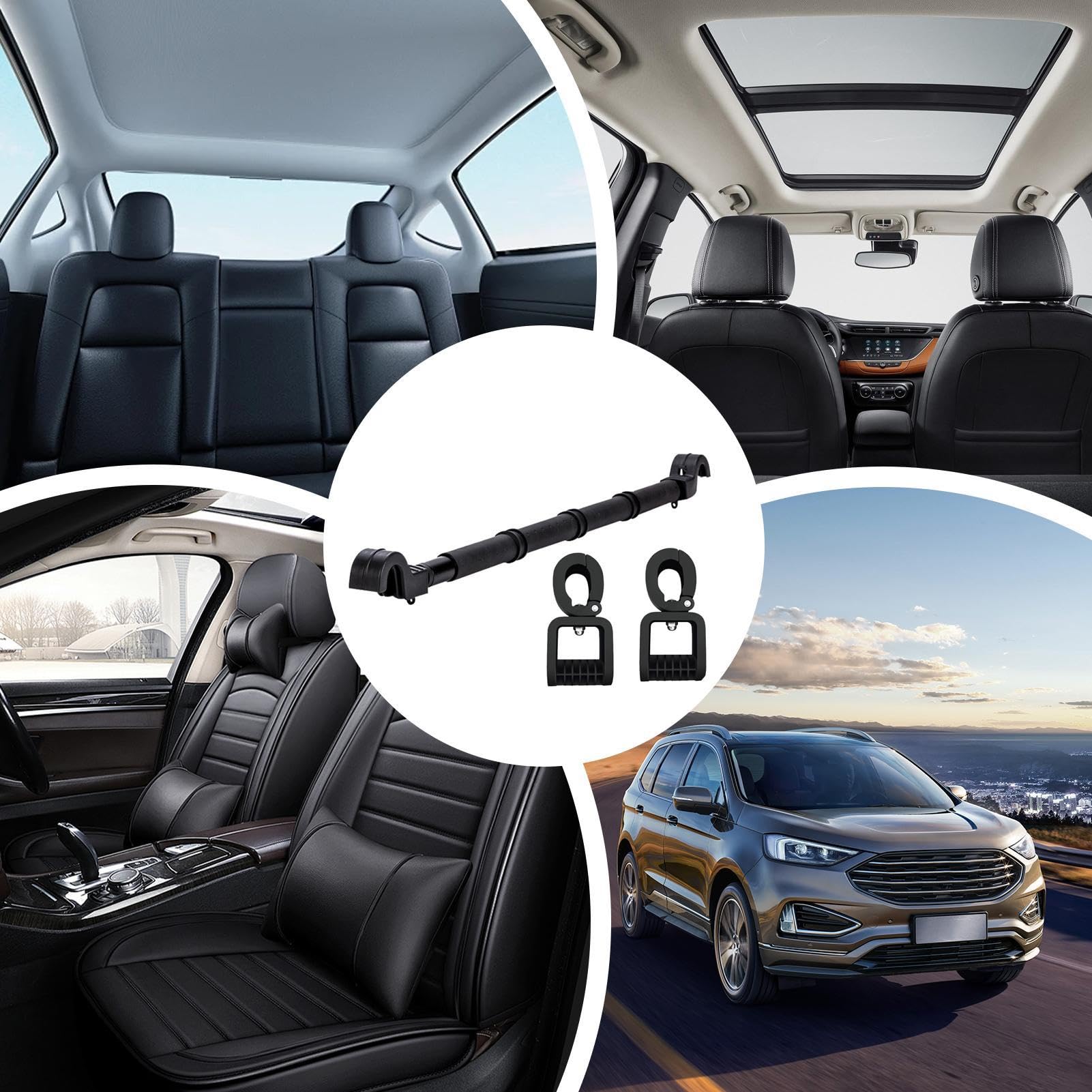 Car Clothes Bar do suszenia i wieszania odzie?y | Wysuwane ubrania do | suszenia dla ci??arówek, SUV-ów i kamperów | Regulowany ubrania samochodowe wycieczki drogowe, kemping i podró?e