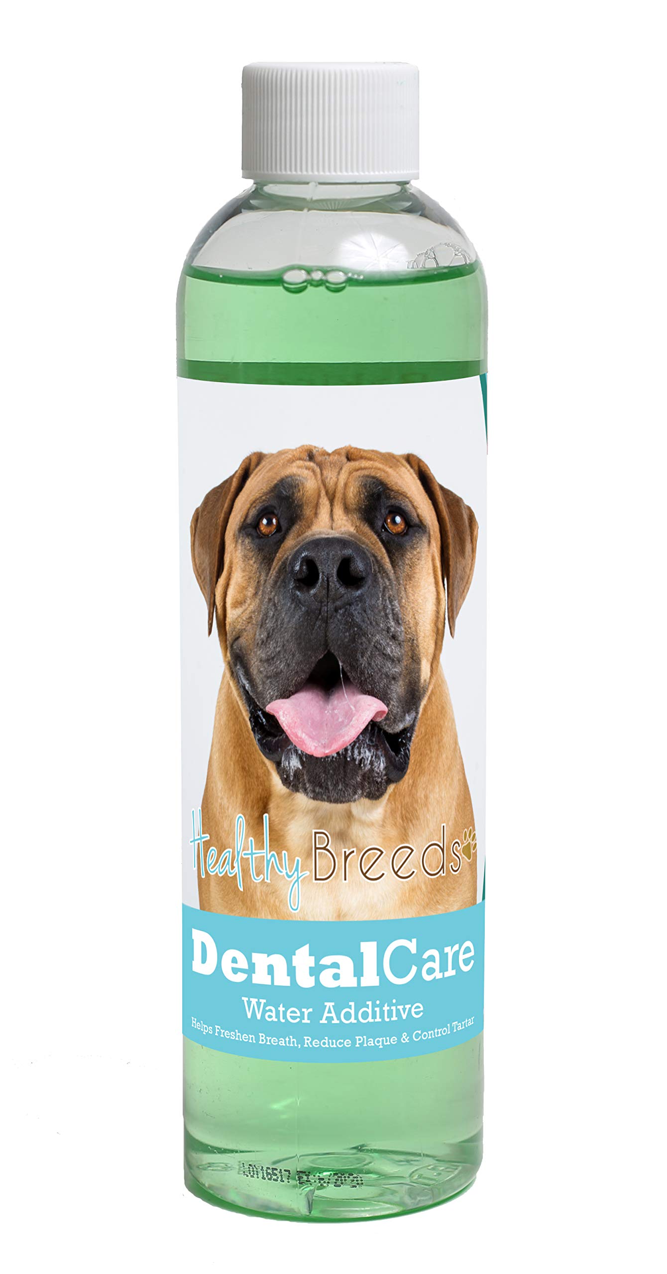Healthy Breeds Dog Dental Care Water Additive for Boerboel - Helps Freshen Breath, Reduce Plaque &amp; Control Tartar - Mint Flavor - 8 oz