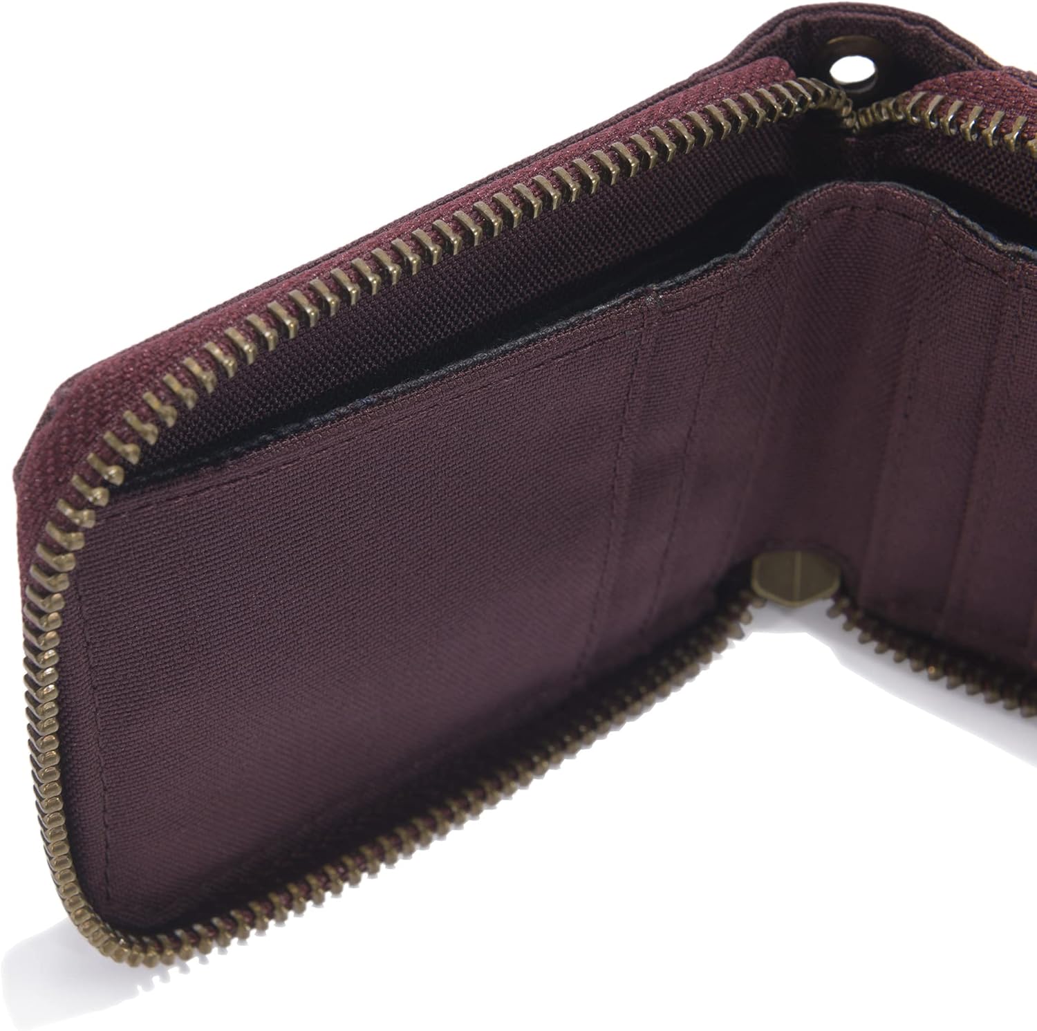 Carhartt Men's Nylon Duck Zipper Wallet, Deep Wine - Image 4