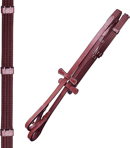 Miniatura 9 de Exion Doma Brida corona mono, banda de ojo elevada, banda nasal anatómica, destello desmontable y riendas de red