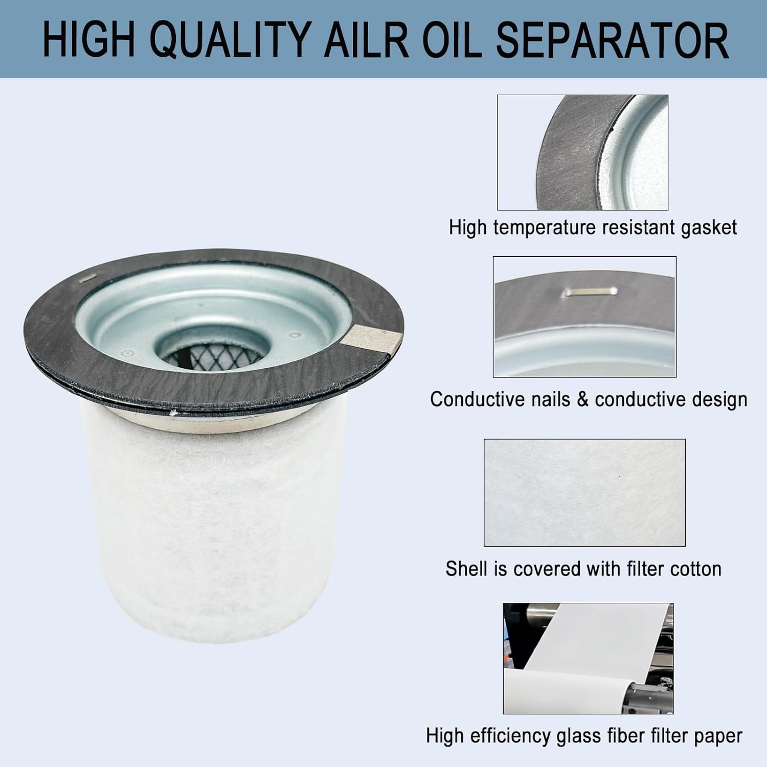 6.3795.1 6.3795.0 Air Oil Separator Replacement Compatible with Kaeser Air Compressor SM7.5/9/10/12/15