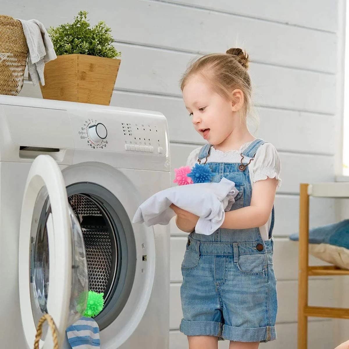 M2 ENTERPRISE Polyvinyl Chloride Washer Balls,Reusable Tangle-Free Eco-Friendly Laundry Scrubbing Balls,Solid Colorful Laundry Washing Balls Enhance Your Machine Cleaning Power (15 Pcs) 2