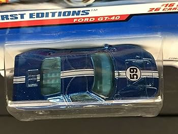 Amazon.com: 1999 First Editions -#16 Ford GT-40 Regular Rear Wheel
