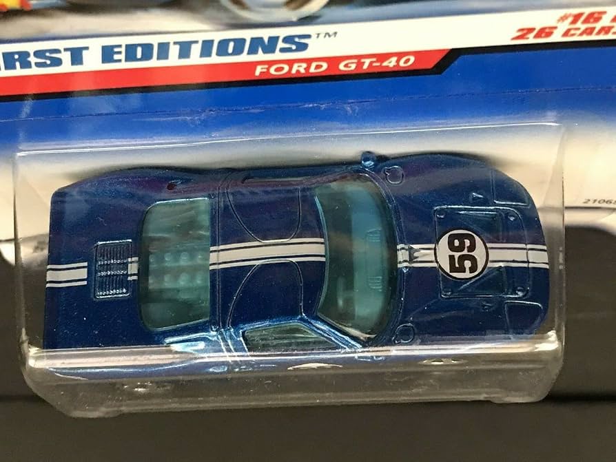 Amazon.com: 1999 First Editions -#16 Ford GT-40 Regular Rear Wheel