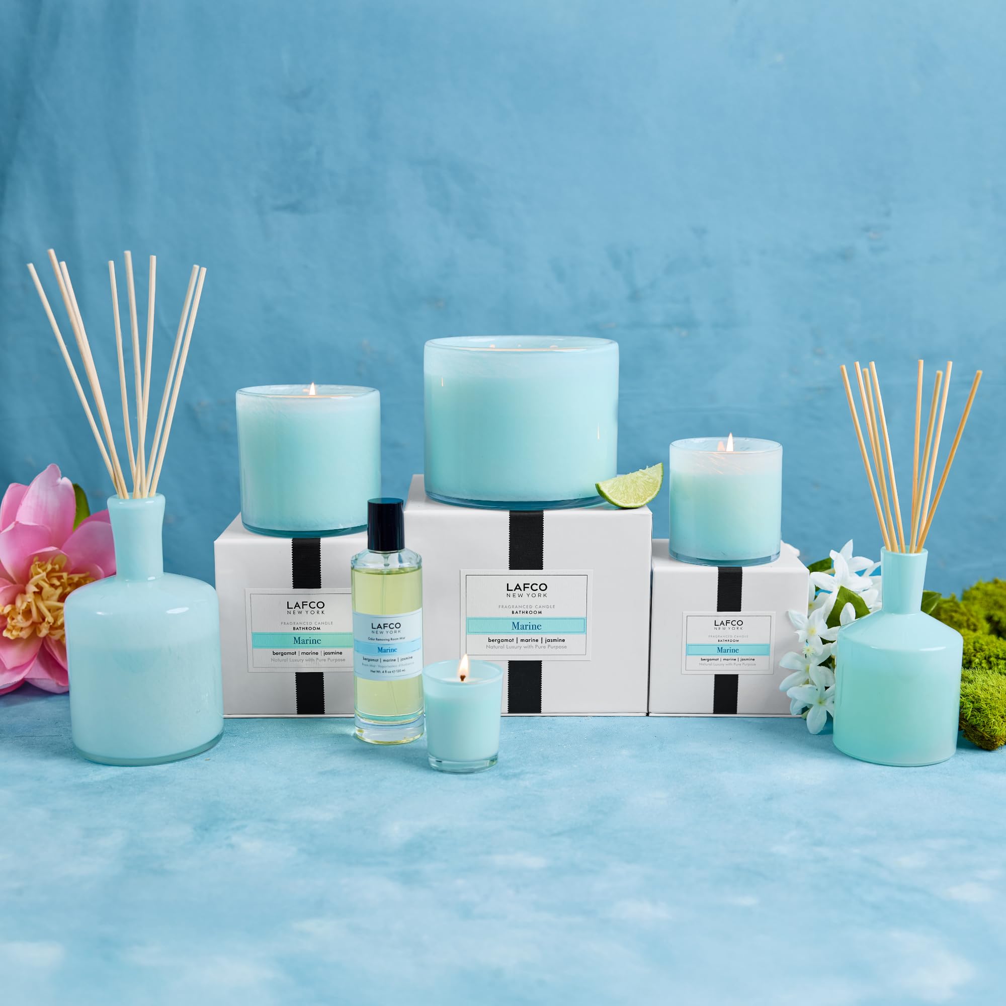 Amazon.com: LAFCO New York Classic Reed Diffuser, Marine - 6 oz