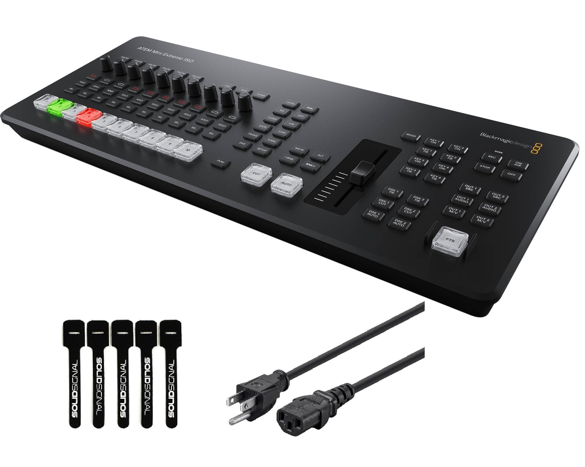 Blackmagic Design ATEM Mini Extreme ISO G2 8-Input HDMI Live Production Switcher | Includes 6ft Power Cord and Cable Ties | Authorized Dealer |