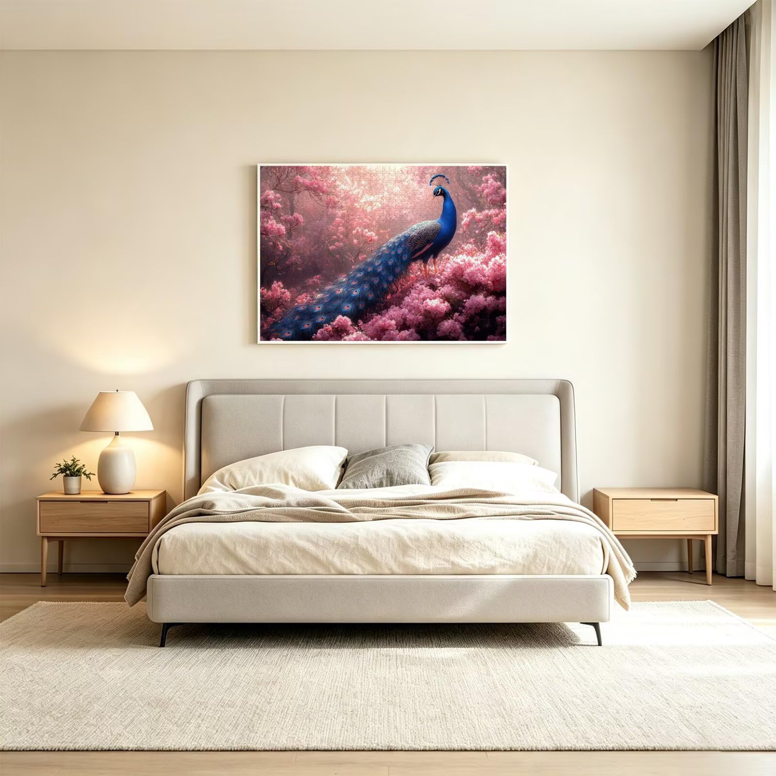 Puzzle dla dorosłych 6000, paw kwiat wiśni, 179 x 105 cm, n-358