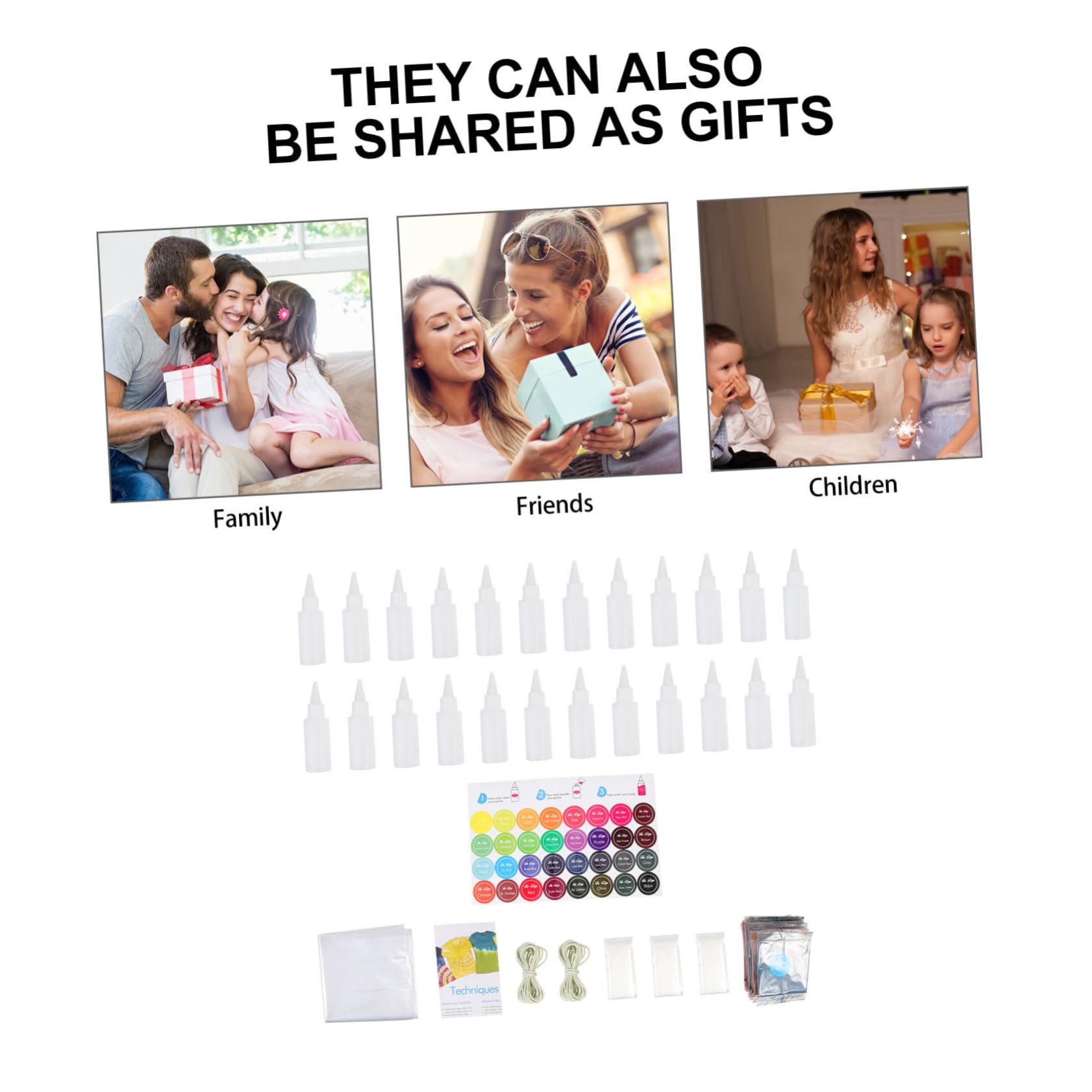 SHINEOFI 1set Polveri Per Tie Dye Vivaci Per Decorare Abbigliamento Kit Completo Per Feste e Progetti Fai Da Te Sicuro e Facile Da Usare Per Adulti
