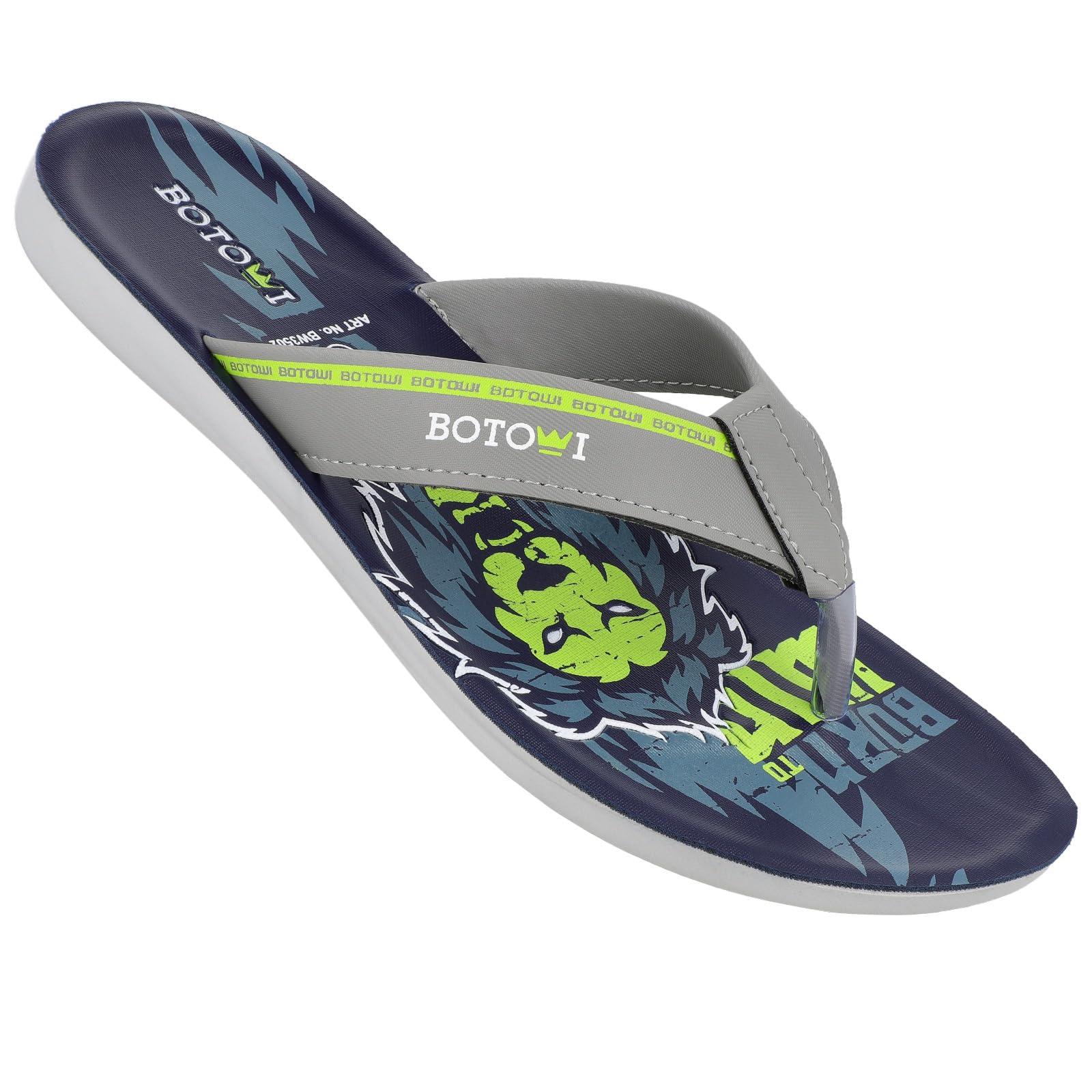 WALKAROO BW3502 Mens Sandals Dailywear and Regular use For Indoor & Outdoor - Blue Grey (B0CM676YNM) Amazon Price History, Amazon Price Tracker