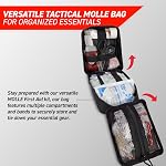 First Aid Kit – 72 HRS IFAK Molle Essential Kit for Camping, IFAK Pouch, Molle First Aid Kit, Military Tactical First Aid Kit (Red)