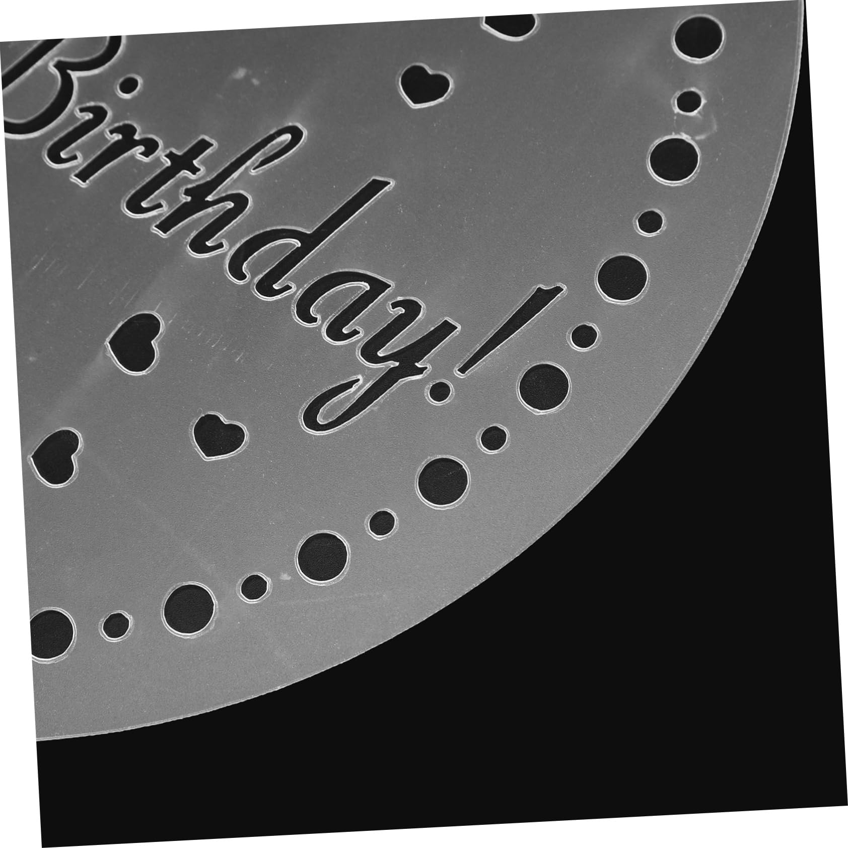 PRETYZOOM Latte Art Stencils Sturdy Plastic Sugar Powder Sieve Art Templates Easy to Clean and Dry