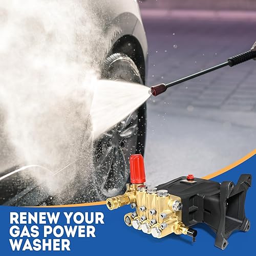 Miniatura 9 de Bomba de lavado a presión máx. 4400 PSI 4 GPM, eje de 1 pulgada de repuesto de bomba de lavado a gas, pistola de lavado a presión, extensión de