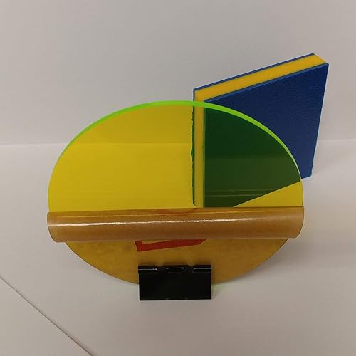 Miniatura 3 de Disco redondo circular fluorescente acrílico de 18 pulgadas de grosor, lente de luz de fiesta, señalización brillante y pantallas - Suministro de