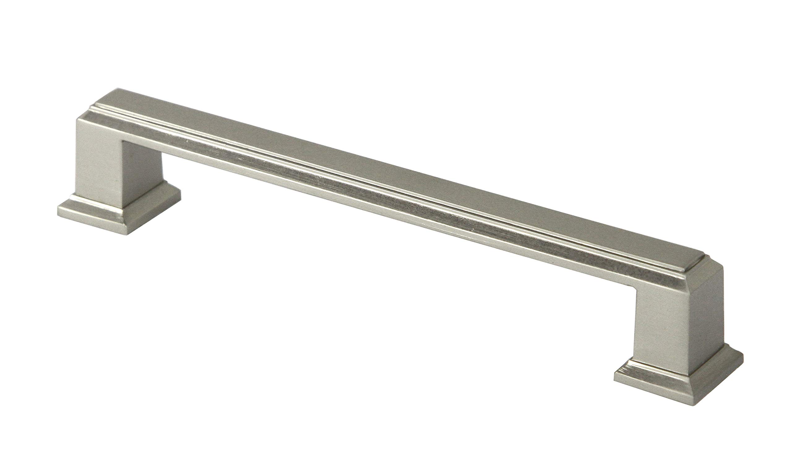 KH KINGSMAN HARDWARERoma Series (Pack of 10) Solid Zinc Alloy Material Drawer Pull Cabinet Handle (5-3/4 in, Brushed Nickel Finish)