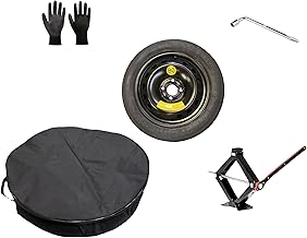 Spare Wheel Kit 15 Inches Compatible with Leapmotor T03 with Jack, Key, Gloves and Bag 125/70R15