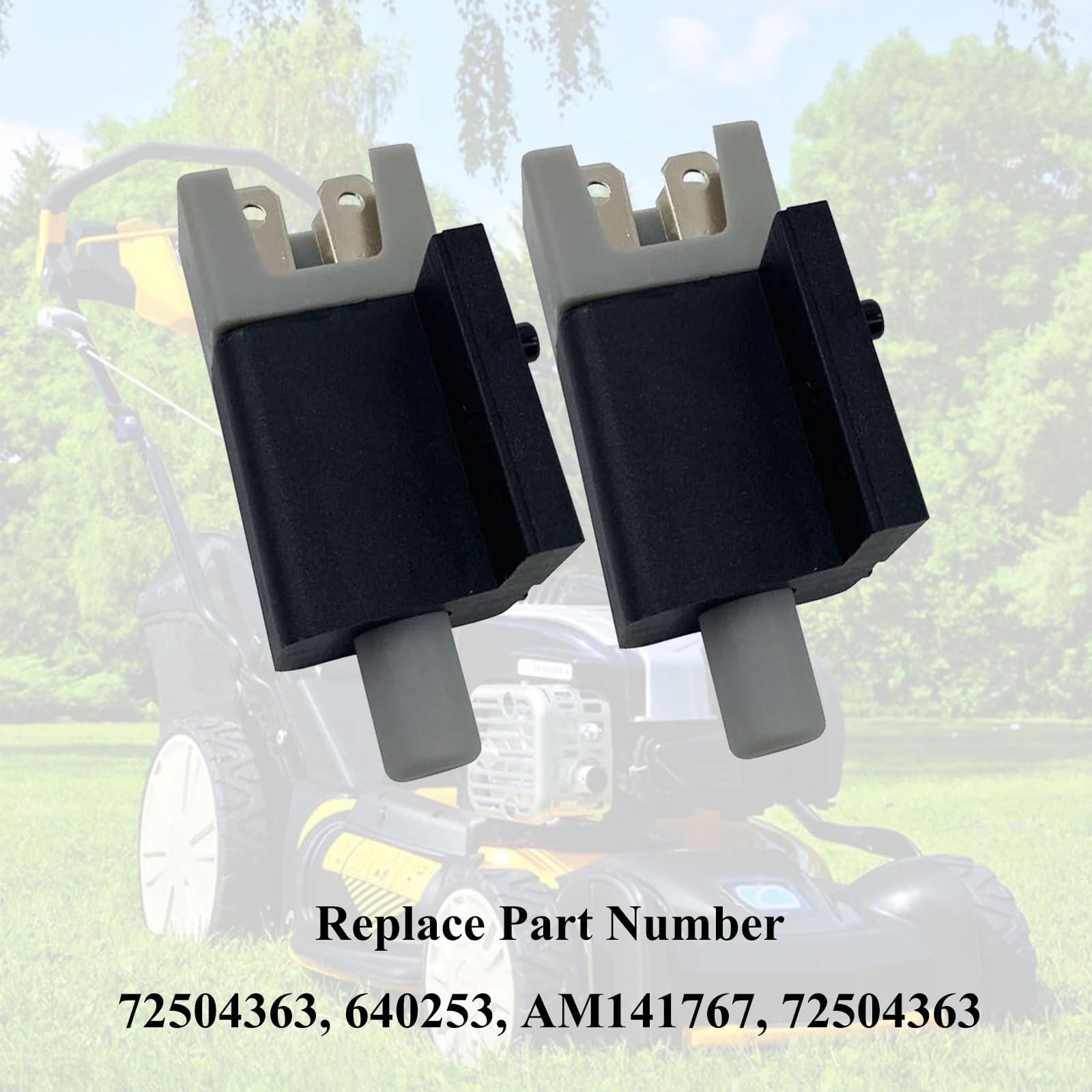atsuch Paquete de 2 interruptores de enclavamiento de seguridad de émbolo compatibles con cortacésped John Deere serie 700, apto para cortacésped Craftsman/Troy-Bilt/Cub Cadet, reemplazo para AM141767