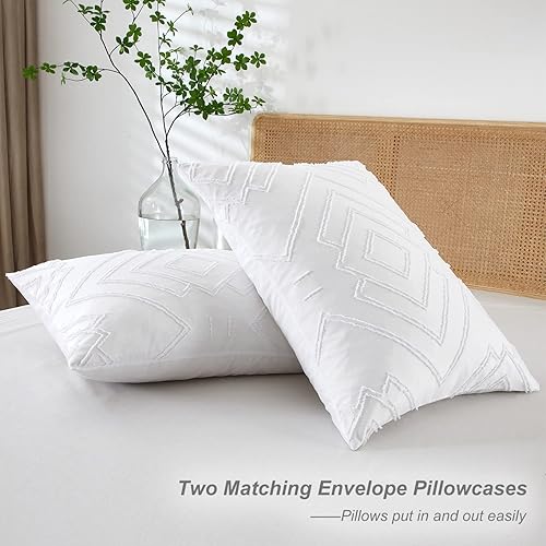 Miniatura 7 de Powdion Juego de funda de edredón de terciopelo tamaño Queen, 3 piezas, ultra suave, transpirable, juego de funda de edredón de franela acogedor de