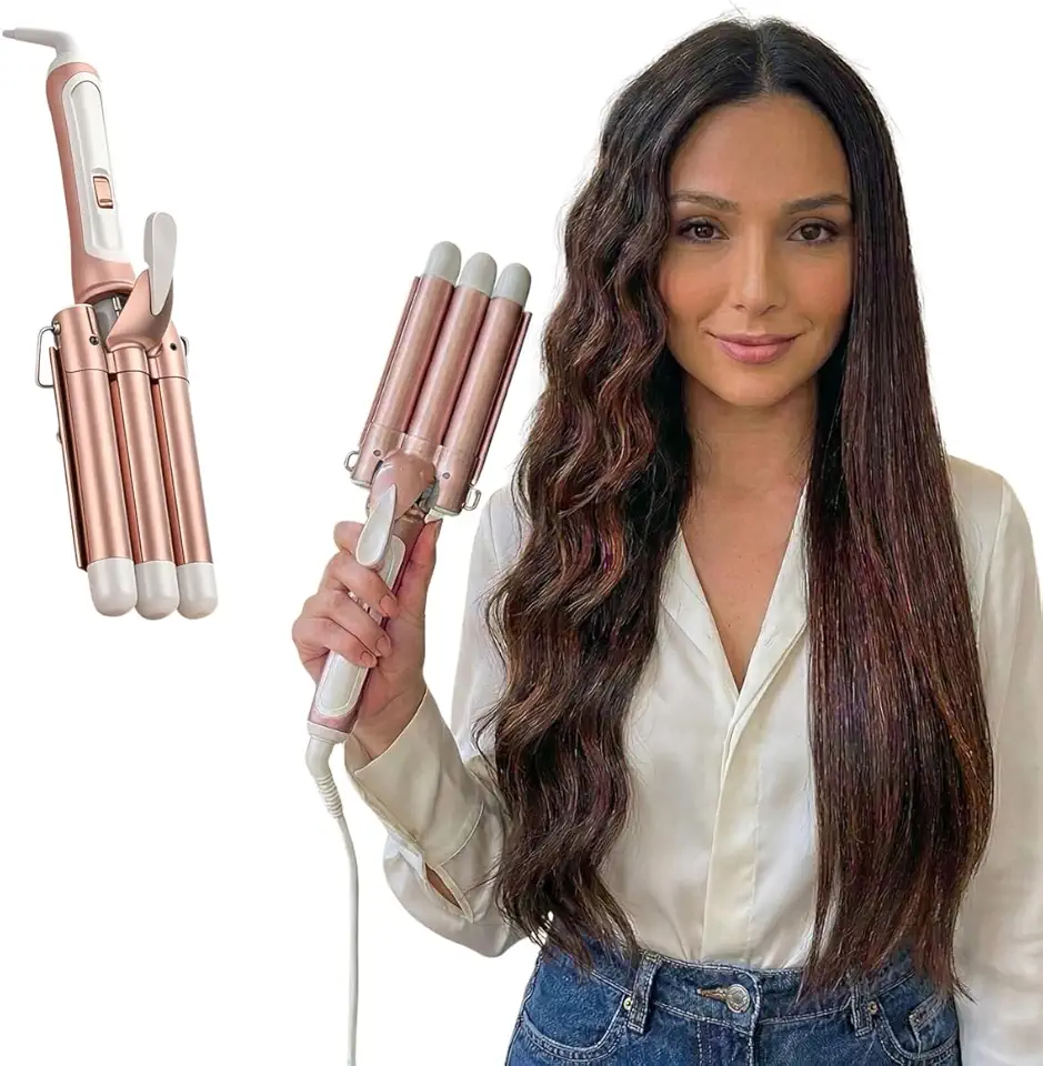 Triondas 32mm Modelador Ondulador de Cachos Profissional de Cerâmica Fogomax Bivolt 200°C Com Luva de Proteção