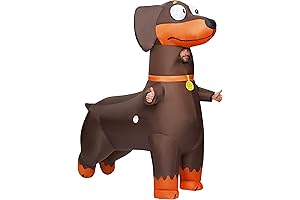 Adults Inflatable Costume, Full-Body Dachshund Suit for Halloween