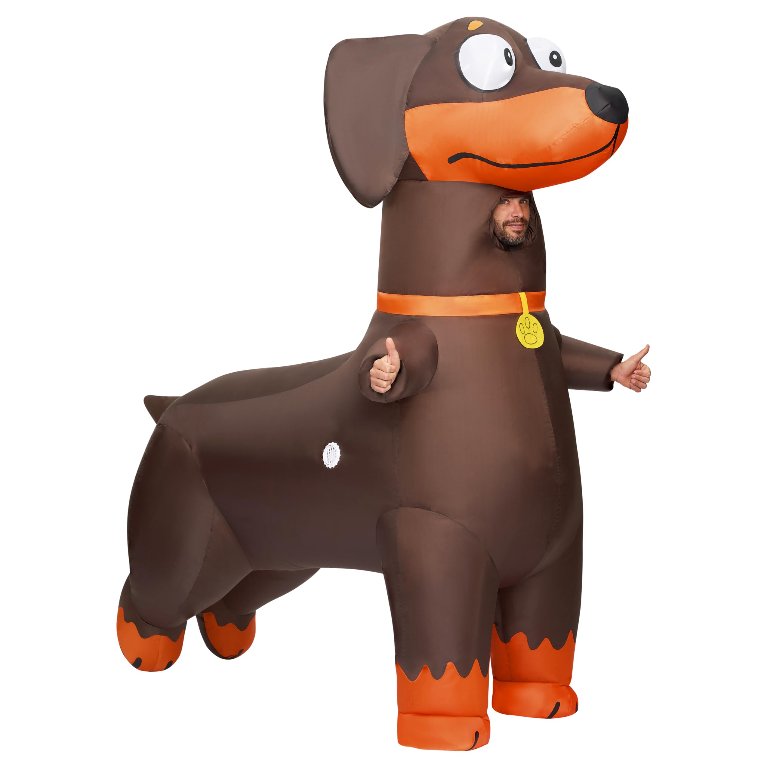 spooktacular creations adults inflatable costumes dachshund blow up suit inflatable dog outfit for halloween parties