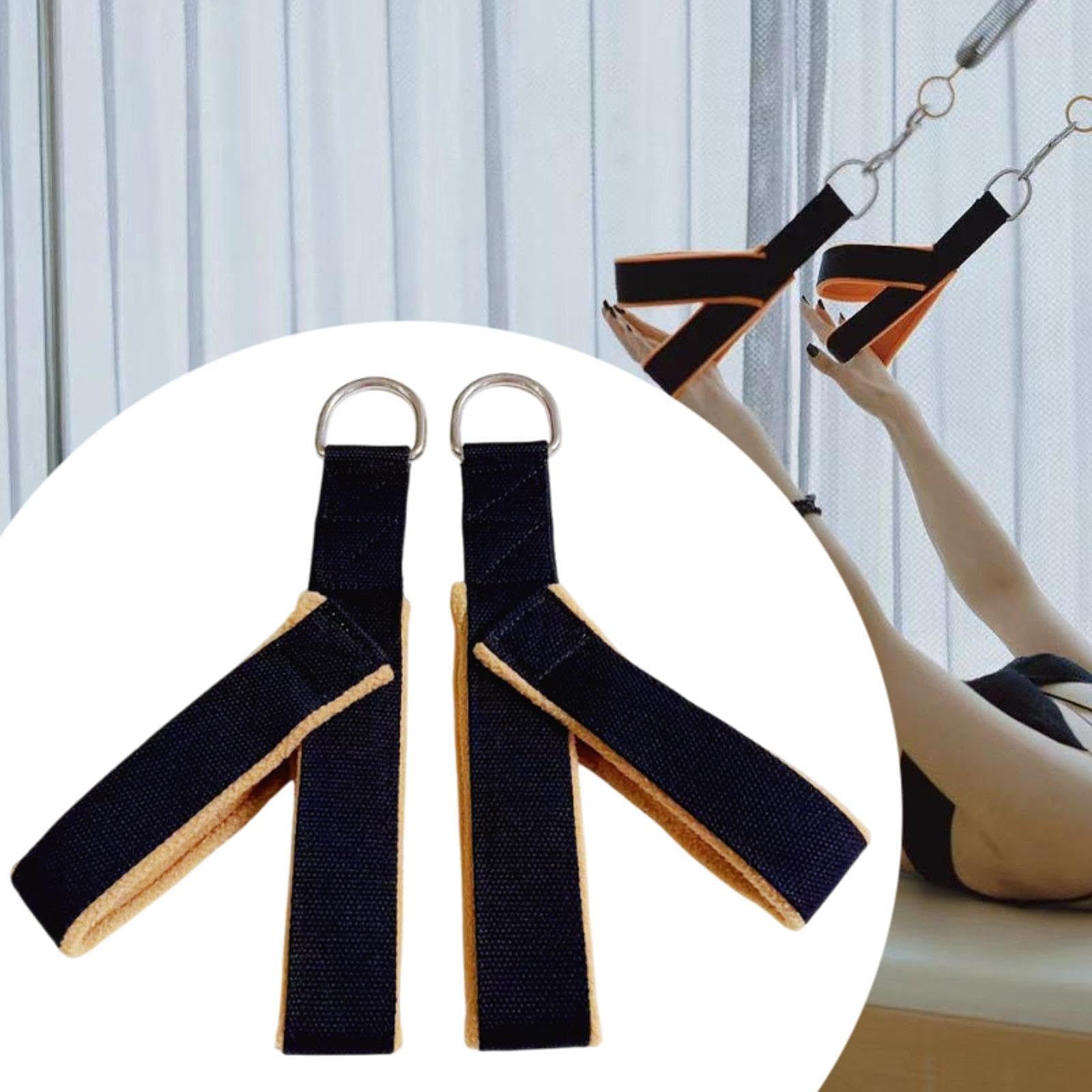 2 Pezzi Banda Esercizio Y Cinghia Cotone Acciaio Accessori Fitness Resistenza Stretching per Allenamento Casa per Donna Uomo