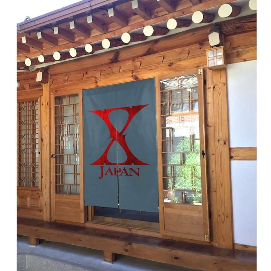 xjapan のれん Amazon｜X Japan Hide 遮光 のれん 玄関 幅86丈143cm キッチ