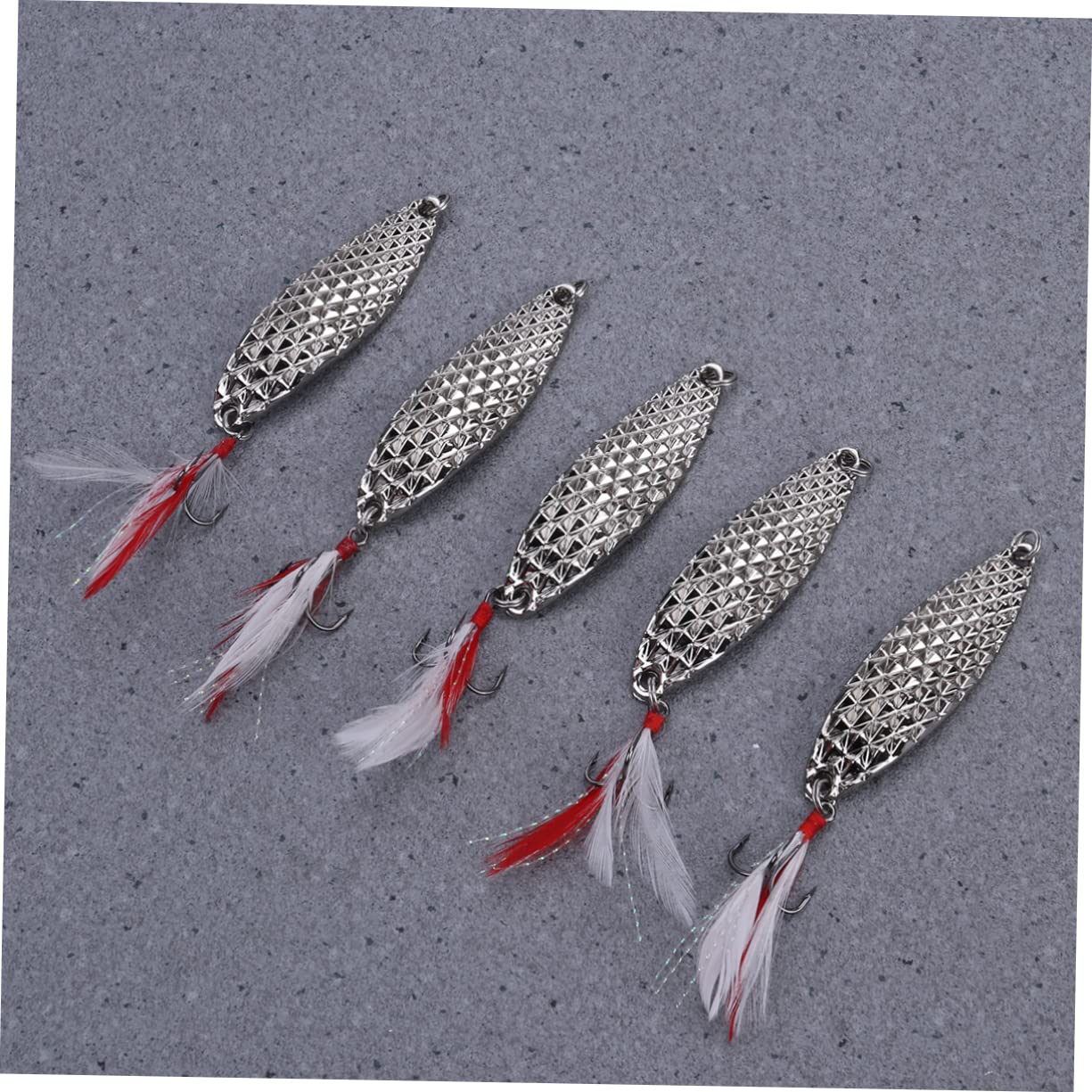 YARNOW 5 Pièces Appâts pour La Pêche Leurres De Pêche Faux Appât avec Crochet