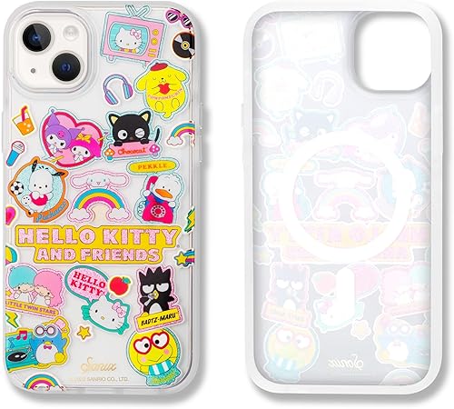 Miniatura 3 de Sonix x Sanrio - Funda + pulsera adhesiva para teléfono con cuentas (Hello Kitty Rosa) para iPhone 15 Plus/iPhone 14 Plus | Calcomanías de Hello