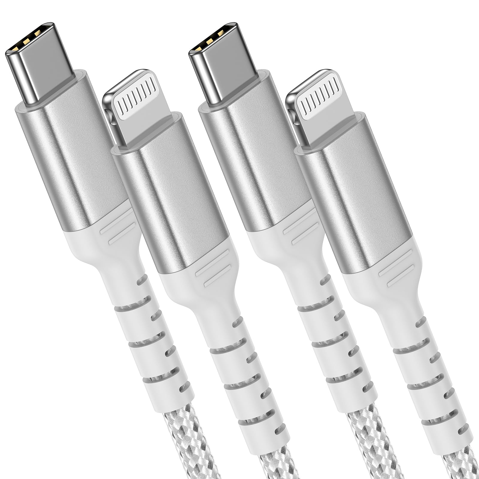 USB C Lightning Cable 1M+2M, 6.6ft USB C to Lightning Fast Charging Cable Braided Type C Lightning PD Power Delivery Charging Cable Compatible with Apple iPhone 14 13 12 11 Pro Max Xs 8 7 Plus SE