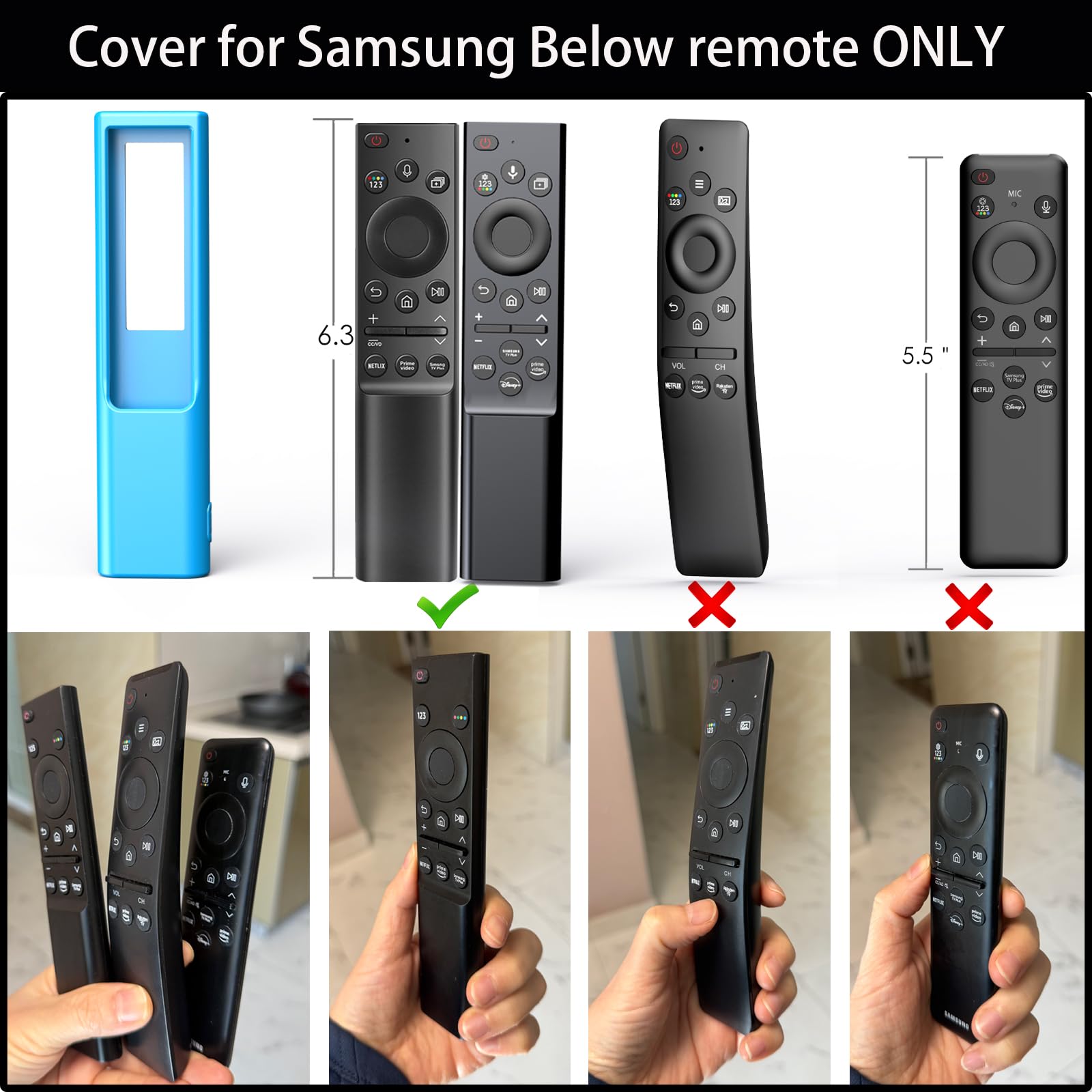 Funda para mando a distancia para Samsung Smart TV, funda protectora de silicona para celda solar BN59-01357 BN59-01385 BN59-01265A BN59-01388A funda de controlador funda de piel funda púrpura azul