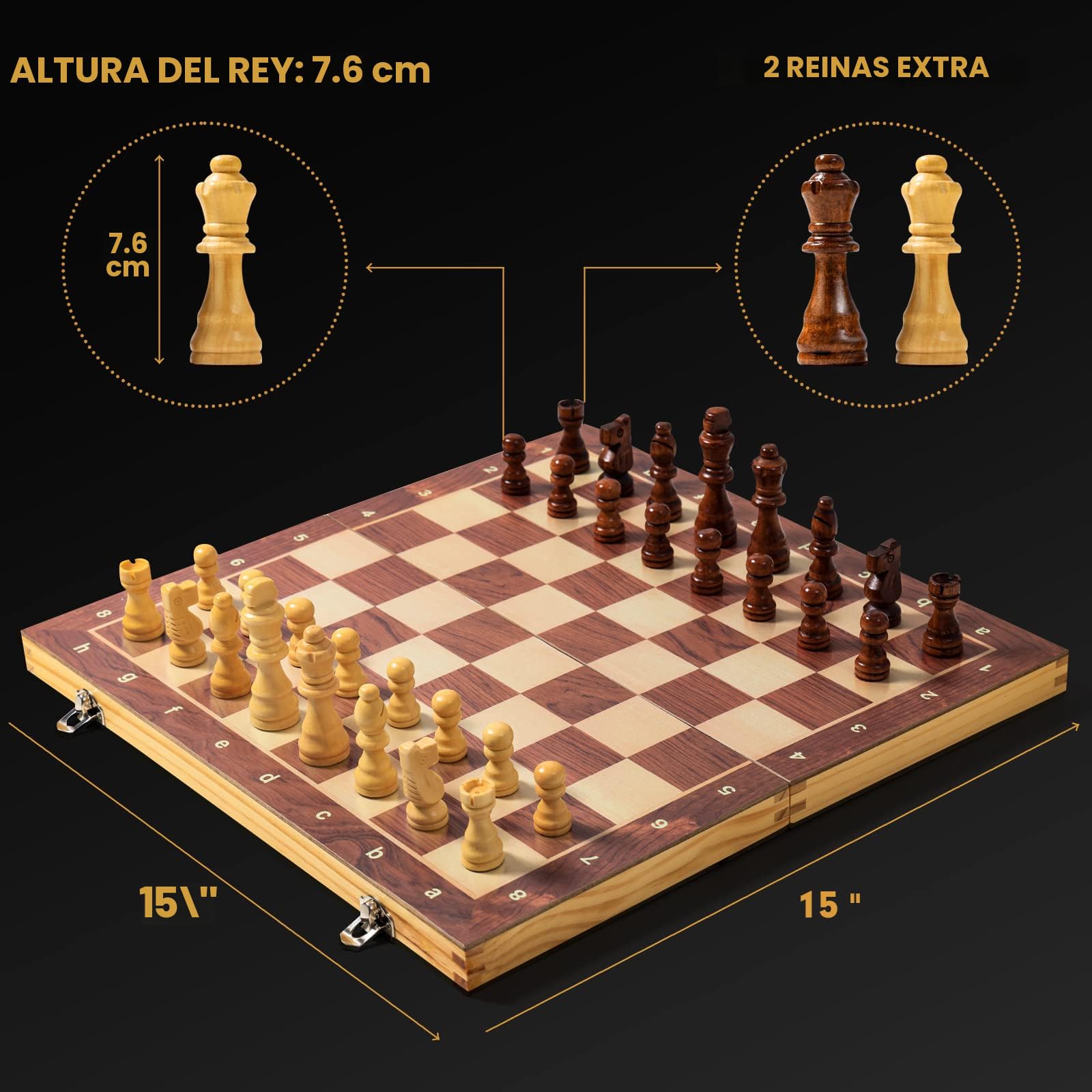 Juego De Ajedrez Plegable Con Piezas Magnéticas – Tablero En Formato Libro, Educativo Y Estratégico Para Adultos Y Niños
