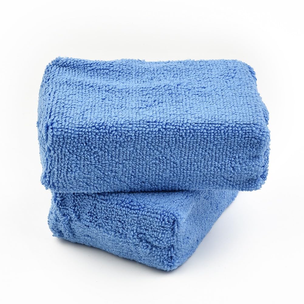 Esponja aplicadora de microfibra para lavado de coche, 12 cm x 8 cm x 3,5 cm, azul, 4/8 unidades