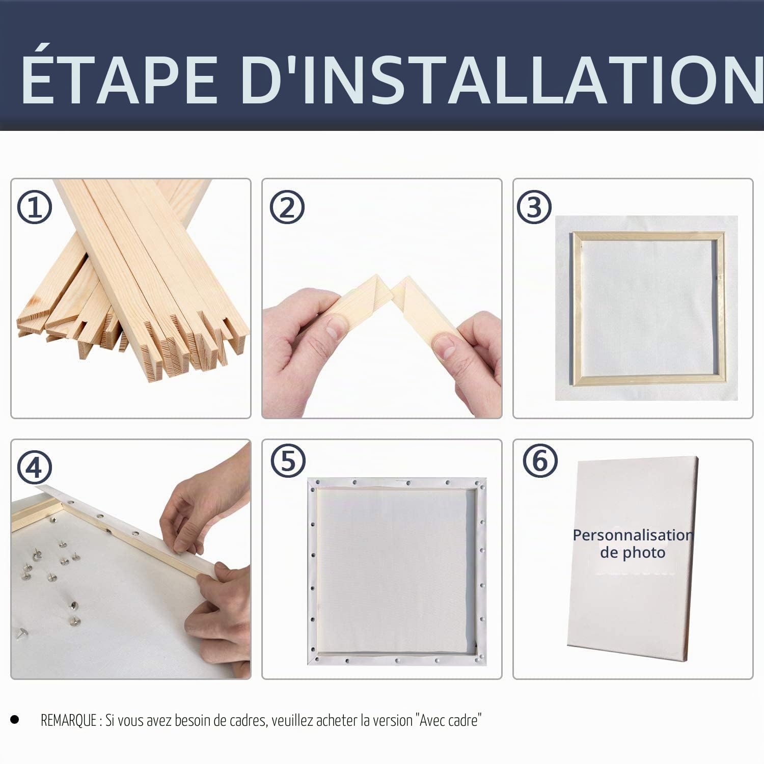 Peinture personnalisée par numéros pour adultes kits de peinture professionnelle pour animaux et portraits, cadeaux de bricolage Faites votre propre photo avec un cadre, peinture de dessin et pinceaux
