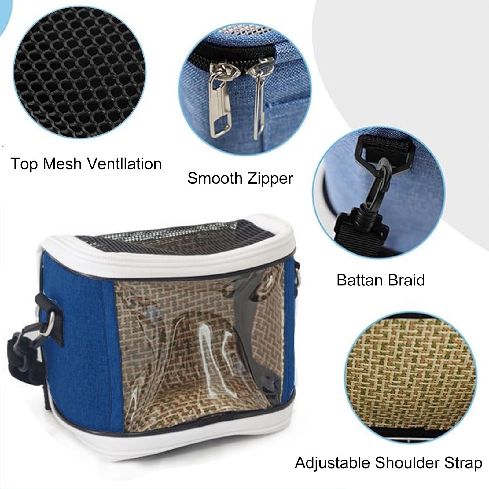 Zaino per uccelli, contenitore di trasporto per uccelli, Bird Travel Bag, Bird Travel Bag, Uccelli, Borsa da viaggio per pappagalli, parrocchetti, piccoli animali per viaggi, escursioni, campeggio, 16