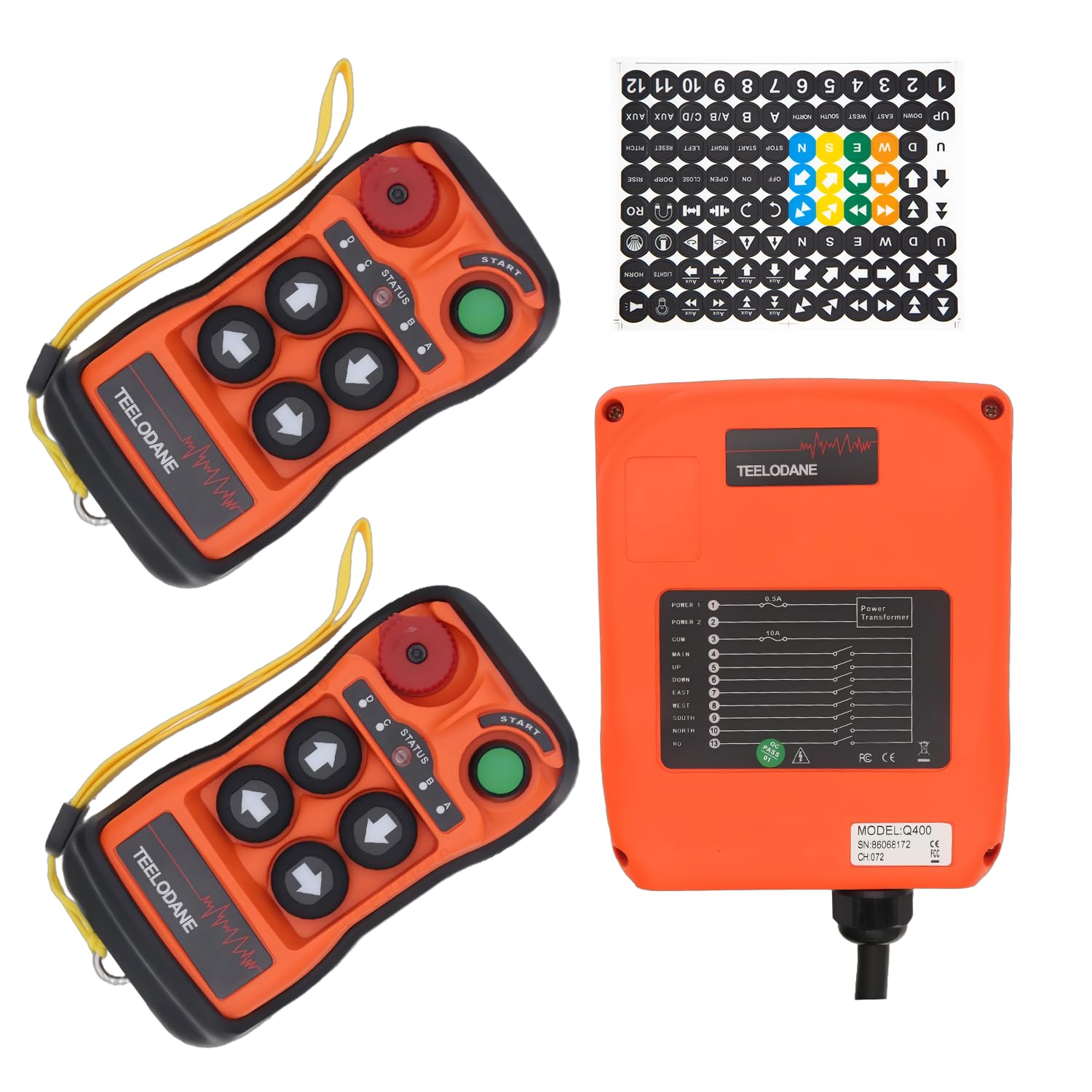 Amazon.com: TEELODANE Q400 4 Channel Wireless Winch Remote Control